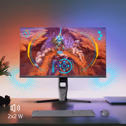 Thomson M27QG5Y14 Monitor PC 68,6 cm (27") 2560 x 1440 Pixel Quad HD LED Grigio - Vista aggiuntiva 8