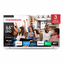 Thomson 55UG4S14W, 139,7 cm (55"), 3840 x 2160 Pixel, LED, Smart TV, Wi-Fi, Bianco