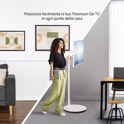 Thomson 32HA4M44 TV e monitor portatile TV portatile Bianco 81,3 cm (32") 1366 x 768 Pixel - Vista aggiuntiva 4