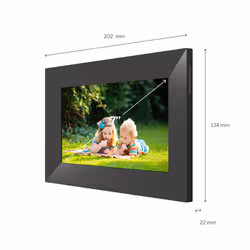 Thomson F07 cornice per foto digitali Nero 17,8 cm (7") Touch screen Wi-Fi - Vista aggiuntiva 2