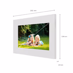 Thomson F07W cornice per foto digitali Bianco 17,8 cm (7") Touch screen Wi-Fi - Vista aggiuntiva 2