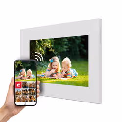 Thomson F07W cornice per foto digitali Bianco 17,8 cm (7") Touch screen Wi-Fi - Vista aggiuntiva 3