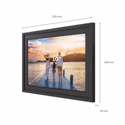 Thomson F10 cornice per foto digitali Nero 25,6 cm (10.1") Touch screen Wi-Fi - Vista aggiuntiva 3