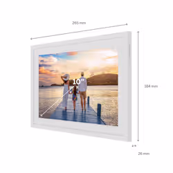 Thomson F10W cornice per foto digitali Bianco 25,6 cm (10.1") Touch screen Wi-Fi - Vista aggiuntiva 2