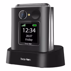 Beafon Fold10 5,59 cm (2.2") 95 g Nero, Argento Telefono per anziani - Vista aggiuntiva 4