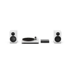 Pro-Ject Colourful Audio System E Giradischi con trasmissione a cinghia Nero, Bianco