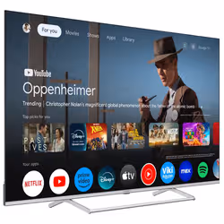Strong SRT65UG8773C TV 165,1 cm (65") 4K Ultra HD Smart TV Wi-Fi Metallico, Argento 400 cd/m² - Vista aggiuntiva 2