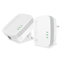 Strong Powerline 600 Duo Mini 600 Mbit/s Collegamento ethernet LAN Bianco 2 pz