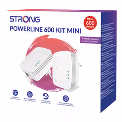 Strong Powerline 600 Duo Mini 600 Mbit/s Collegamento ethernet LAN Bianco 2 pz - Vista aggiuntiva 6