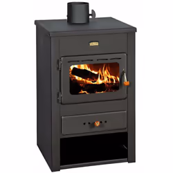 Stufa Bruciatore multicombustibile per camino a legna Legna Ceramica Vetro 10kw Prity K12 Prity K12 10kW Stufa legno dal desi ...