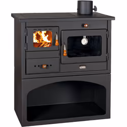 Stufa Camino a legna Piano cottura in ghisa 10 kw Prity 1P34 Prity 1 P34 Cucina legno dal design compatto. Equipaggiato di un ...