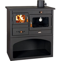 Prity - Stufa a legna. Potenza termica di 10 kW. Stufa a combustibile solido con forno Modello 1P34