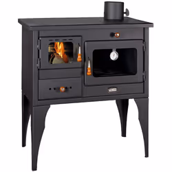 Stufa Camino a legna Piano cottura in ghisa 10 kw Prity 1 P34-L Prity 1 P34-L Cucina legno dal design compatto. Equipaggiato ...