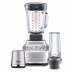 Sage the Super Q, Frullatore da tavolo, 2 L, Funzione PULSE, Tritaghiaccio, 2400 W, Nero, Acciaio inox