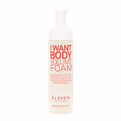 ELEVEN Australia I Want Body Volume Foam, Crema per capelli, 200 ml, Capelli sottili, Texturizzante, Flacone a pompa, 1 pz