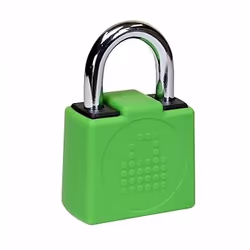 LocknCharge LNC10128, Lucchetto convenzionale, Blocco di combinazione, Chiusura principale, Verde, Acciaio, Acciaio