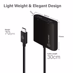 ALOGIC UC2DP-ADP adattatore grafico USB 3840 x 2160 Pixel Nero