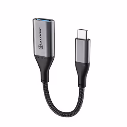 ALOGIC ULCAA-SGR, 0,15 m, USB C, USB A, USB 3.2 Gen 1 (3.1 Gen 1), 5 Gbit/s, Grigio