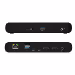 ALOGIC TB3DTRG2 replicatore di porte e docking station per laptop Cablato USB 3.2 Gen 2 (3.1 Gen 2) Type-C Nero, Grigio - Vista aggiuntiva 4