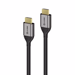 ALOGIC ULHD02-SGR, 2 m, HDMI tipo A (Standard), HDMI tipo A (Standard), Audio Return Channel (ARC), Nero, Grigio