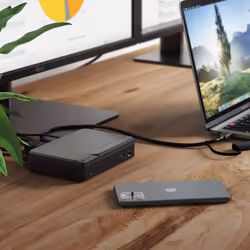 ALOGIC DUTHDPR replicatore di porte e docking station per laptop USB 3.2 Gen 1 (3.1 Gen 1) Type-C Nero - Vista aggiuntiva 7