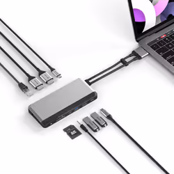 ALOGIC U2CSH-SGR replicatore di porte e docking station per laptop Cablato USB 3.2 Gen 1 (3.1 Gen 1) Type-C Nero, Argento - Vista aggiuntiva 5