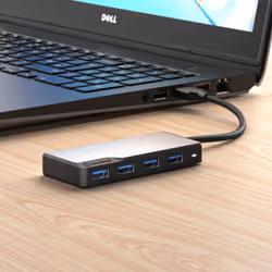 ALOGIC USB-A Fusion SWIFT 4-in-1 USB 3.2 Gen 1 (3.1 Gen 1) Type-A 5000 Mbit/s Grigio