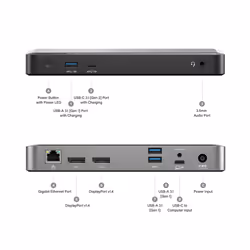ALOGIC DX2 Cablato USB 3.2 Gen 1 (3.1 Gen 1) Type-C Nero, Grigio - Vista aggiuntiva 8