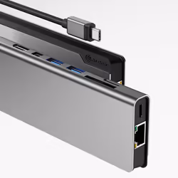 ALOGIC ULDPLSV2-SGR replicatore di porte e docking station per laptop Cablato USB 3.2 Gen 1 (3.1 Gen 1) Type-C Nero, Grigio - Vista aggiuntiva 6