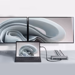 ALOGIC TB4D3TB replicatore di porte e docking station per laptop Cablato Thunderbolt 4 Nero - Vista aggiuntiva 4