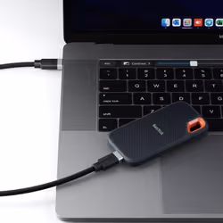 ALOGIC FUSCC1-SGR cavo USB USB 3.2 Gen 2 (3.1 Gen 2) 1 m USB C Nero, Grigio - Vista aggiuntiva 2