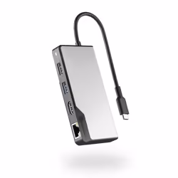 ALOGIC UCFUPRGEV2-SGR, USB 3.2 Gen 1 (3.1 Gen 1) Type-C, 100 W, 100,1000 Mbit/s, Nero, Grigio, 60 Hz, HDMI, RJ-45, USB 3.2 Ge ...