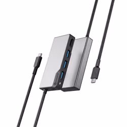 ALOGIC UCFUHDV2-SGR replicatore di porte e docking station per laptop USB 3.2 Gen 1 (3.1 Gen 1) Type-C Nero, Grigio