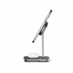 ALOGIC MSP21CS15W Caricabatterie per dispositivi mobili Auricolare, Smartphone Nero, Argento Carica wireless Ricarica rapida Interno