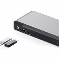 ALOGIC DUPRDX2-100 replicatore di porte e docking station per laptop Cablato USB 3.2 Gen 1 (3.1 Gen 1) Type-C Nero, Grigio