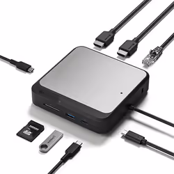 ALOGIC DUCH2 replicatore di porte e docking station per laptop Cablato USB 3.2 Gen 2 (3.1 Gen 2) Type-C Nero, Grigio - Vista aggiuntiva 4