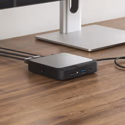 ALOGIC DUCH2 replicatore di porte e docking station per laptop Cablato USB 3.2 Gen 2 (3.1 Gen 2) Type-C Nero, Grigio - Vista aggiuntiva 6