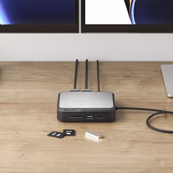ALOGIC DUCD2 replicatore di porte e docking station per laptop Cablato USB 3.2 Gen 2 (3.1 Gen 2) Type-C Grigio, Nero - Vista aggiuntiva 5