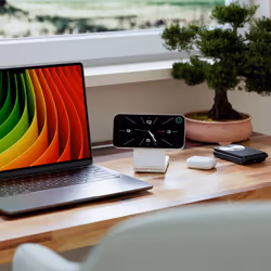 ALOGIC A31FWCWH Caricabatterie per dispositivi mobili Auricolare, Smartphone, Orologio intelligente, Orologio Bianco USB Carica wireless Ricarica rapida Interno