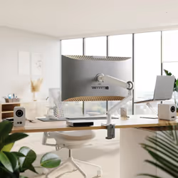 ALOGIC C32GMA1 Supporti a parete per TV 88,9 cm (35") Scrivania Bianco - Vista aggiuntiva 3