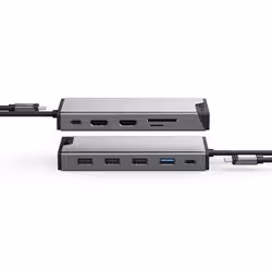 ALOGIC DUCDDV3V2 replicatore di porte e docking station per laptop Cablato USB 3.2 Gen 1 (3.1 Gen 1) Type-A + Type-C Grigio - Vista aggiuntiva 5