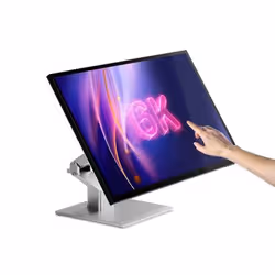 ALOGIC 32C6KPDTF Monitor PC 81,3 cm (32") 6016 x 3384 Pixel 6K Ultra HD LED Touch screen Multi utente Argento, Nero - Vista aggiuntiva 2
