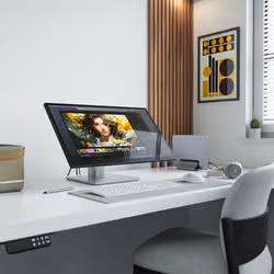 ALOGIC Clarity Fold Touch Monitor PC 68,6 cm (27") 3840 x 2160 Pixel 4K Ultra HD Touch screen Nero, Argento - Vista aggiuntiva 3