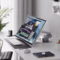 ALOGIC 32A4KPDTMSGR Monitor PC 81,3 cm (32") 3840 x 2160 Pixel 4K Ultra HD LED Touch screen Multi utente Grigio - Vista aggiuntiva 7