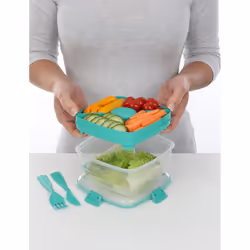Sistema To Go Contenitore per il pranzo 1,1 L Polipropilene (PP) Colore menta 1 pz - Vista aggiuntiva 4