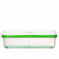Sistema FreshWorks Rettangolare Scatola 1,9 L Verde, Trasparente, Bianco 1 pz