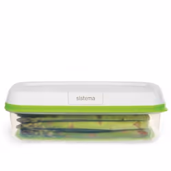 Sistema FreshWorks Rettangolare Scatola 1,9 L Verde, Trasparente, Bianco 1 pz
