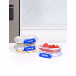 Sistema 881523 recipiente per cibo Rettangolare Contenitore 0,18 L Trasparente 3 pz