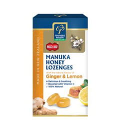 Manuka Health MGO 400+ Ginger & Lemon farmaco per tosse 100 g Uso interno Adulti Pastiglie