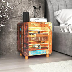 Vidaxl - Furniture Limited - Comodino in Solido Legno di Recupero 43x33x51